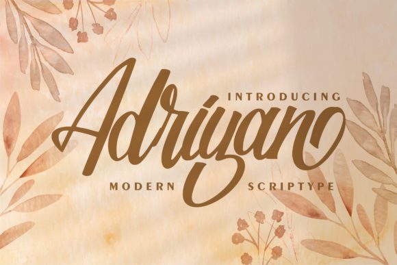 Adriyan Font: A Script Typeface for Elegant Brand Campaigns