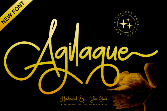 Agilaque: A Script Font for Timeless Editorial Design