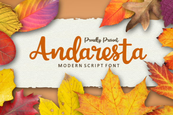 Andaresta: The Elegant Script Font for Editorial Design