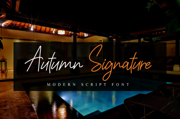 Autumn Signature: A Graceful Script Font for Editorial Design