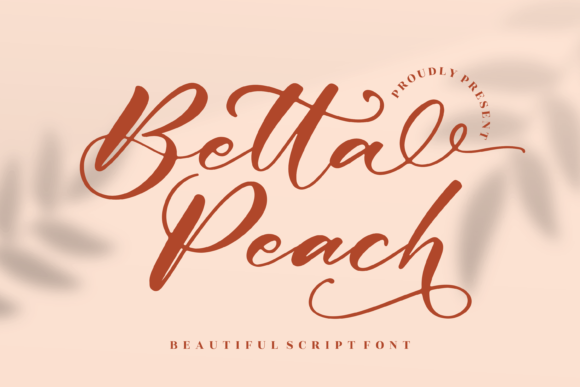 Betta Peach Script Font for Modern Branding