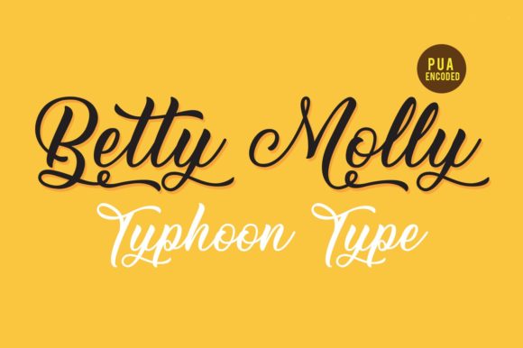 Betty Molly Typeface for Elegant Brand Identity