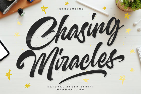 Chasing Miracles Font for Branding and Design