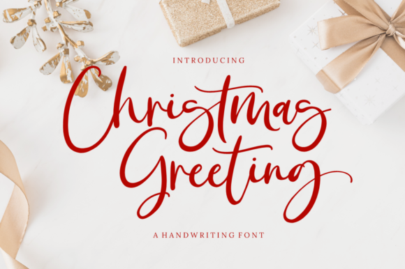 Christmas Greeting: Elegant Script Fonts for Holiday Campaigns