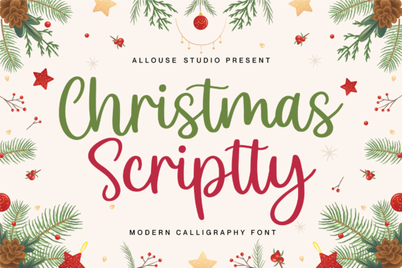 Christmas Scriptty: A Luxurious Script Font for Editorial Design