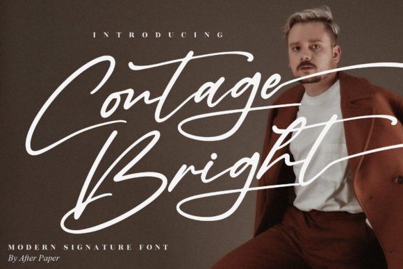 Contage Bright Typeface Review: Elegant Script for Branding