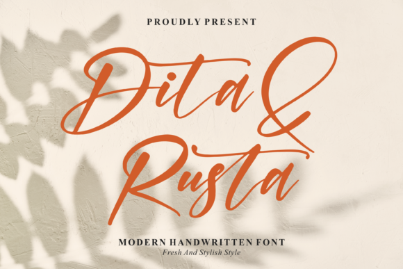 Dita Rusta: The Enchanting Handwritten Font for Romantic Editorial Design