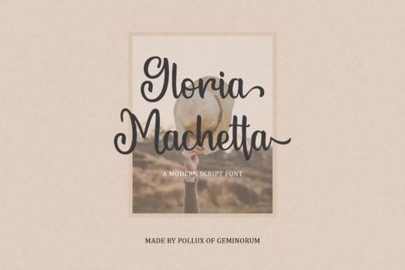 Gloria Machetta: A Chic Script Handwritten Font for Editorial Design