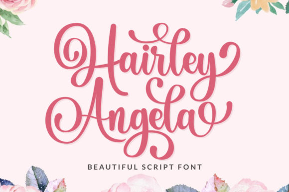 Hairley Angela: The Graceful Script Font for Polished Brand Visuals