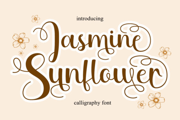 Jasmine Sunflower: A Graceful Script Font for Creative Branding