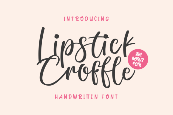 Lipstick Croffle: A Playful Script Handwritten Font for Digital Branding