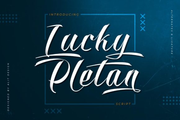 Lucky Pletan Font for Modern Web and Brand Design
