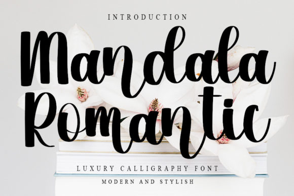 Mandala Romantic: A Script Font for Elegant Editorial Design