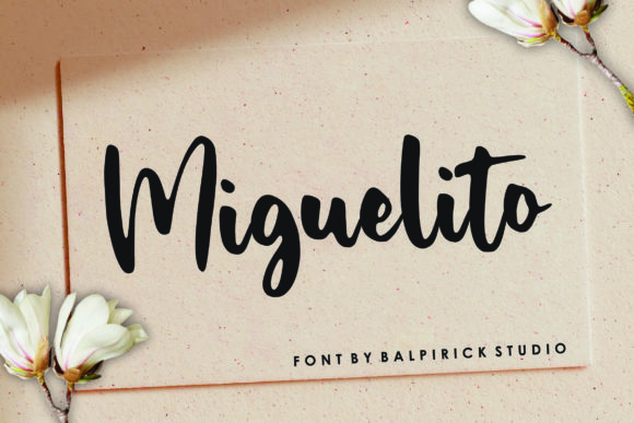 Miguelito: An Elegant Script Font for Contemporary Brand Campaigns