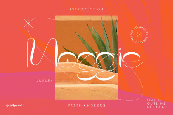 Moggie: A Whimsical Script Font for Polished Branding