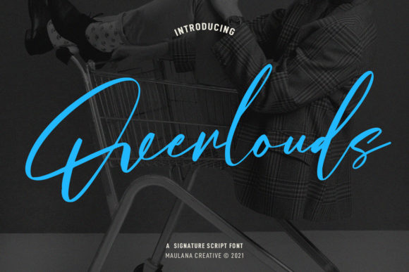 Overlouds: A Chic Script Font for Sophisticated Editorial Design