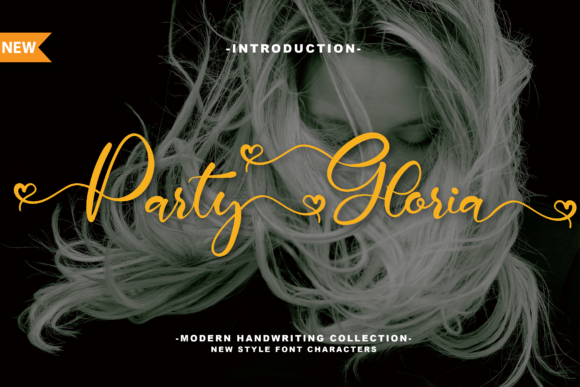 Party Gloria: An Elegant Script Handwritten Font for Editorial Design