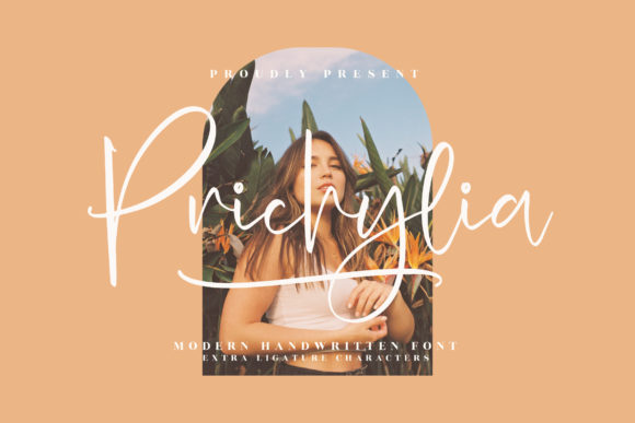 Prichylia: A Playful Script Handwritten Font for Editorial Design