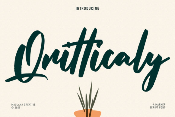 Qritticaly: Bold Script Font for Scroll-Stopping Social Media Graphics