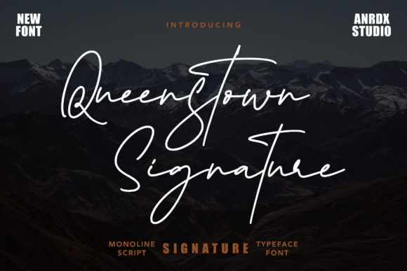 Queenstown Signature Font Review for Elegant Branding