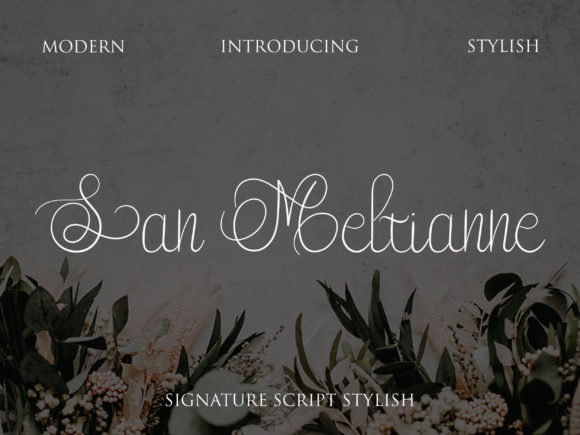 San Meltianne: A Refined Script Handwritten Font for Elegant Branding