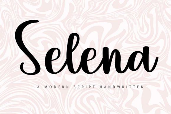 Selena Script Handwritten Font for Boutique Branding