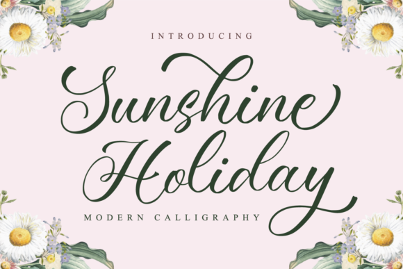 Sunshine Holiday Typeface Review for Elegant Branding