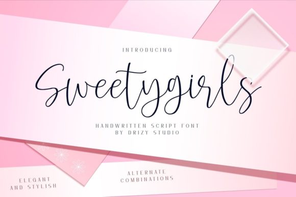 Sweetygirls: A Script Font for Elegance in Web Design