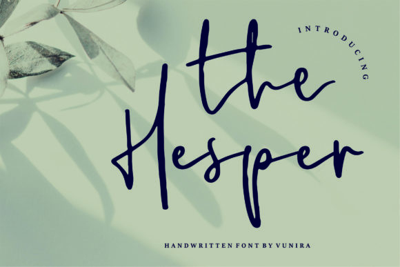 The Hesper: A Chic Script Handwritten Font for Elegant Crafts